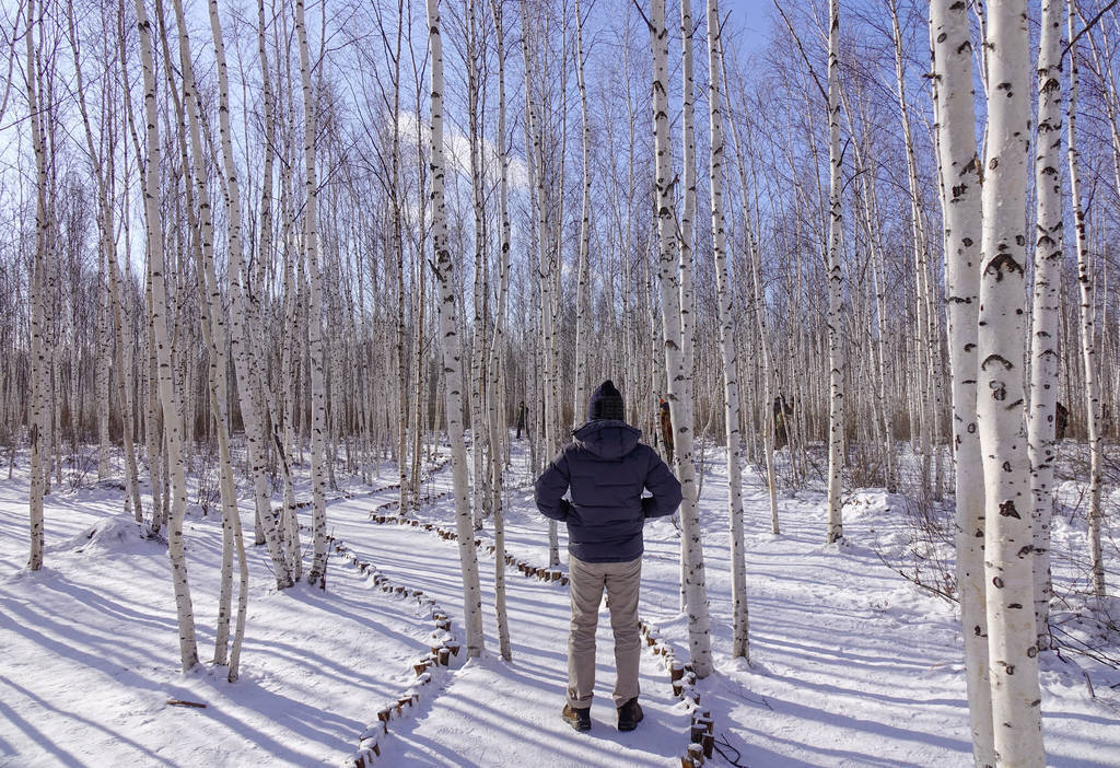 Winter scenery of Mohe County, China