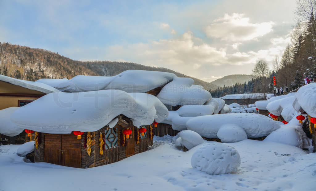 Snow village in Harbin, China