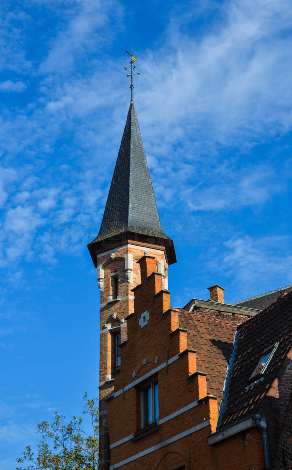 Old buildings in Bruges, Belgium