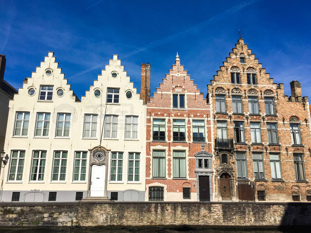 Old buildings in Bruges, Belgium