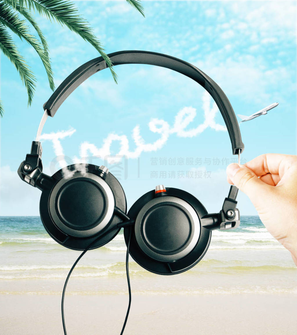 Music and travel concept