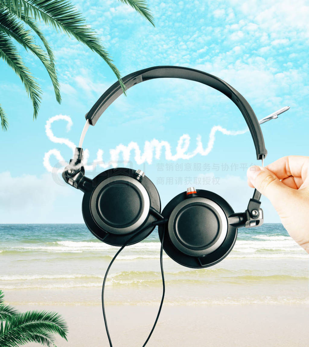 Music and summer concept