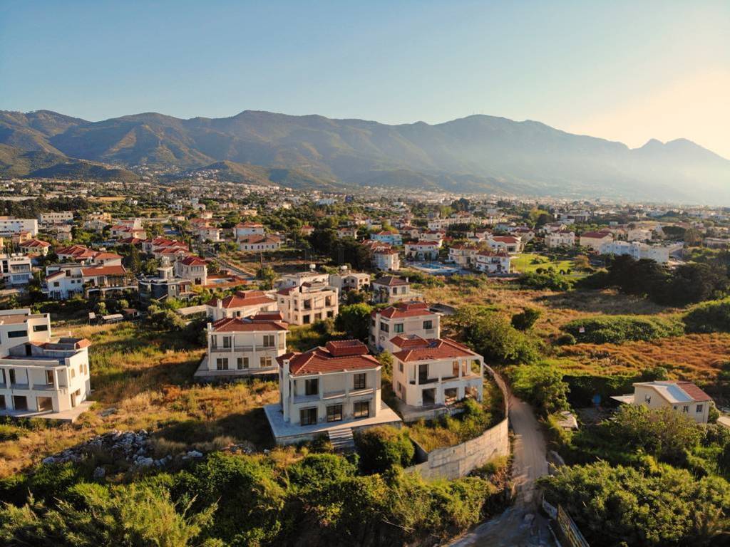 Great aerial view on Cyprus. Aerial vief from Drone. Summertime