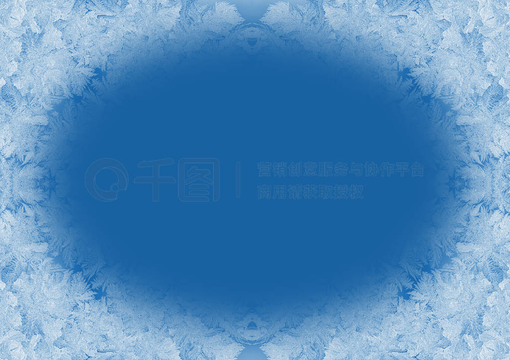 Christmas background in trendy color 2020 Classic Blue. Winter f