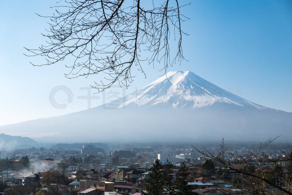 Fuji mountain view from Chureito Pagoda