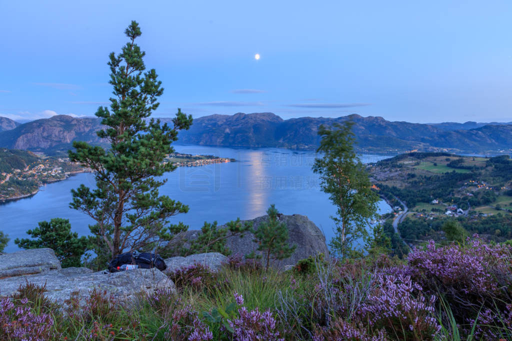 Full Moon at the Lysefjord