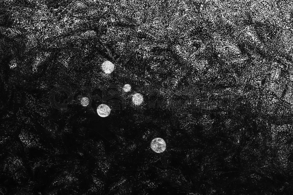 black and white texture of an ice surface with pure water ,cold