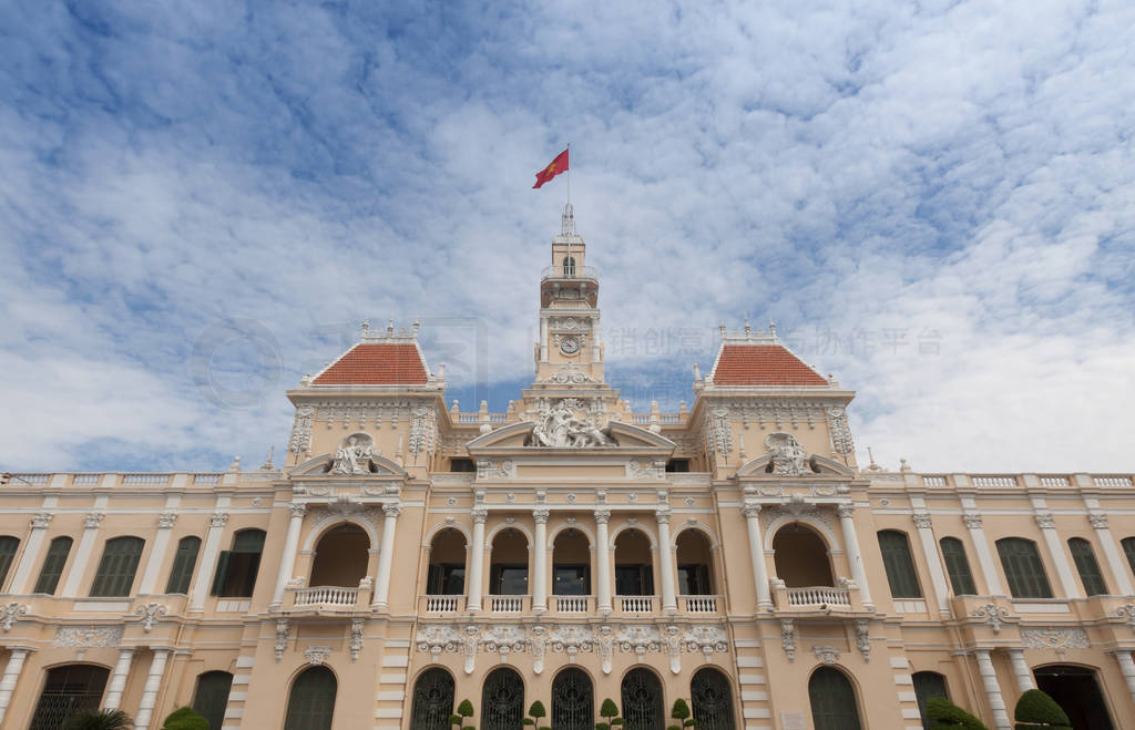 The people's committee or Ho Chi Minh City Hall in Ho Chi Minh