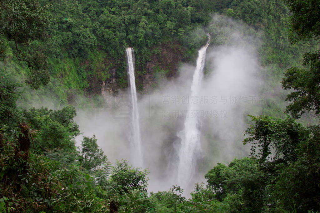 Tadfan Waterfall , Beautiful waterfall in Laos.