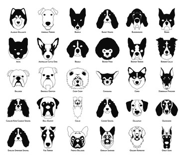 狗狗符号图案可复制图片