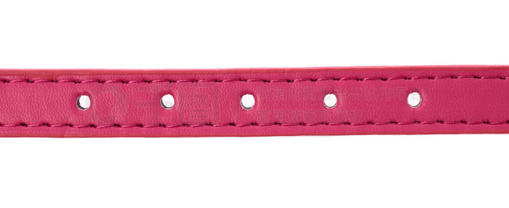 Pink belt isolation on white background