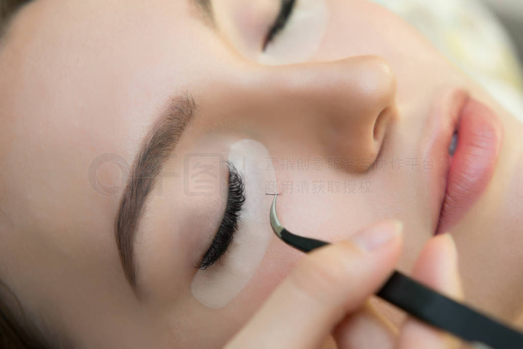 Beauty Model with Perfect Fresh Skin and Long Eyelashes.