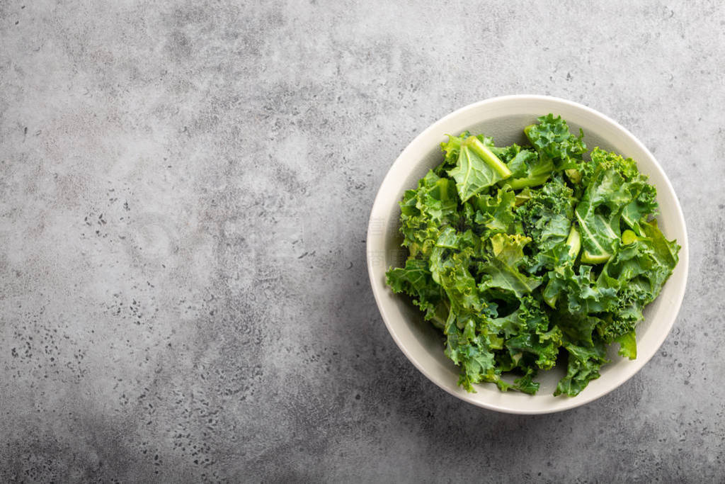 Bowl of fresh kale