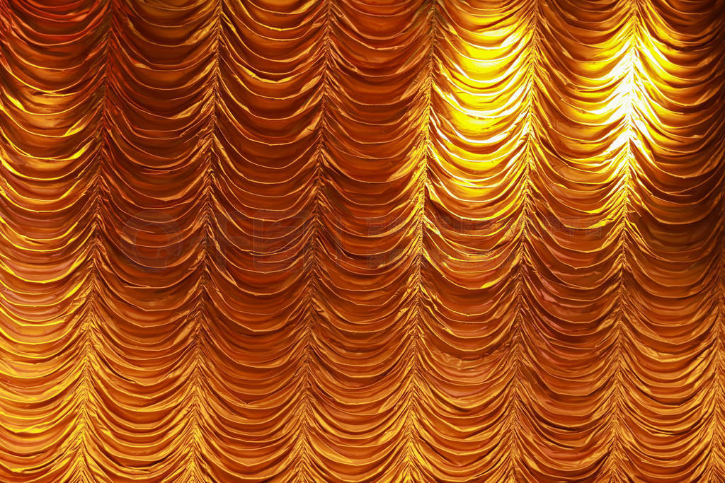 Theatre curtain and lighting on stage.