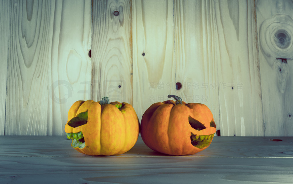 O Lantern on wooden background.