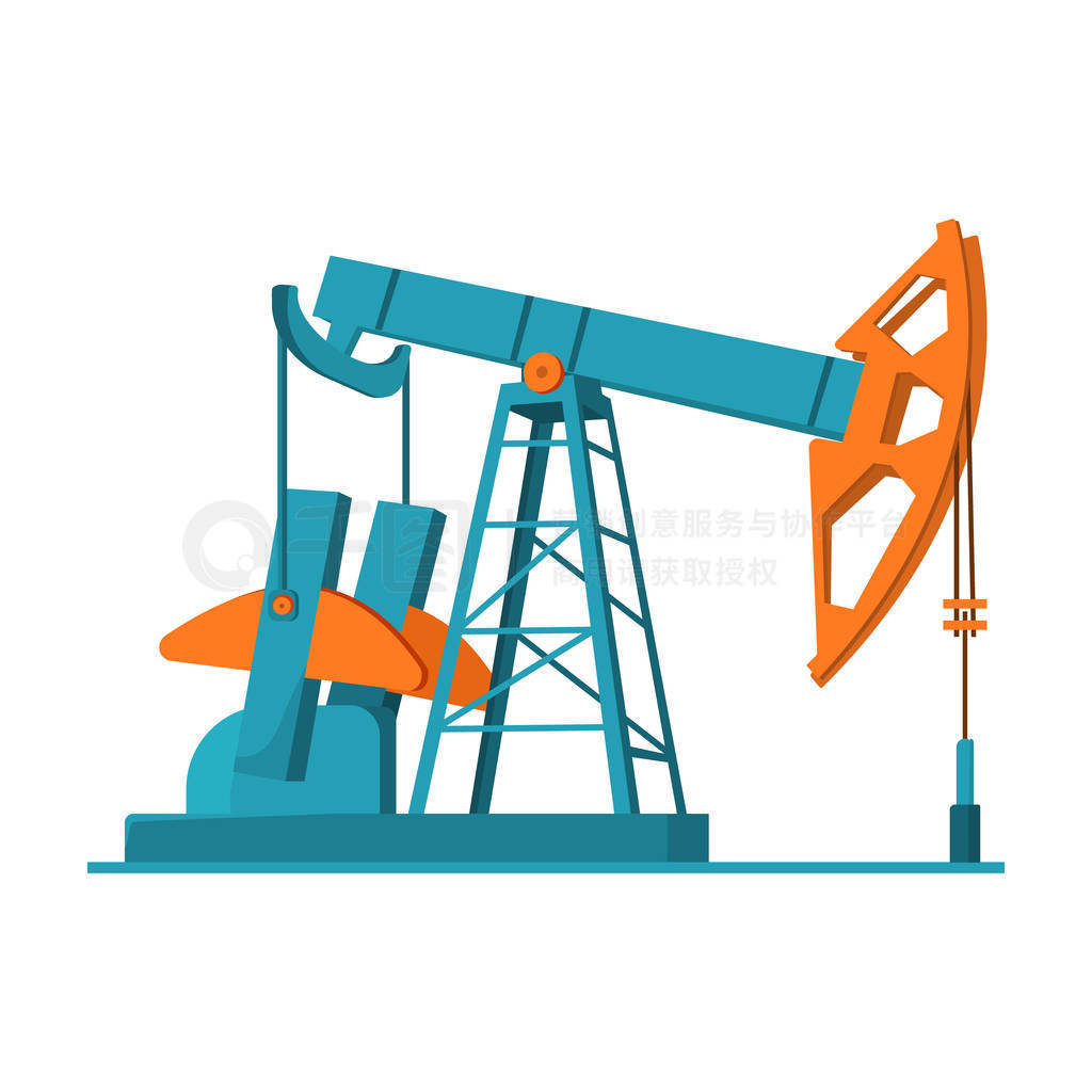 ڰɫϹĿͨ pumpjack ͼꡣʯ͹ҵƱʸͼ