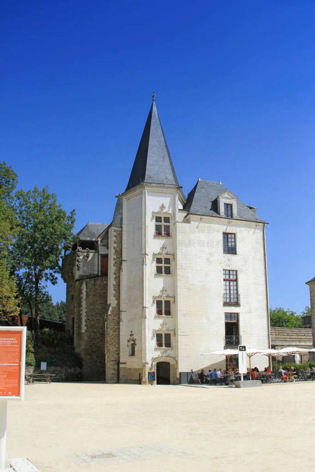 布列塔尼公爵的城堡在法国南特市