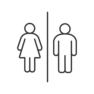 男女厕所标志简笔画图片