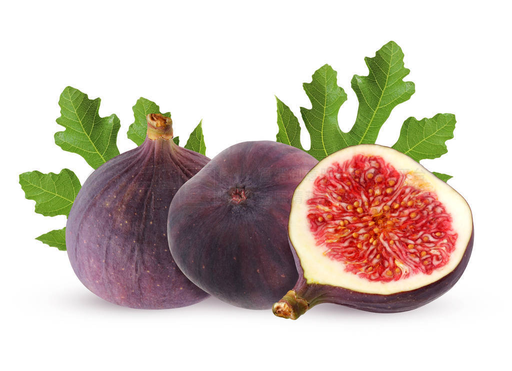 figs isolated on white background.