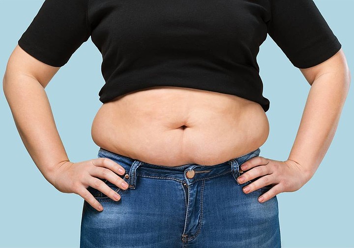 女生肥胖肚子特别大图片