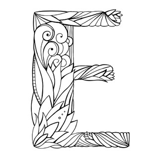 绘图的大写字母 e