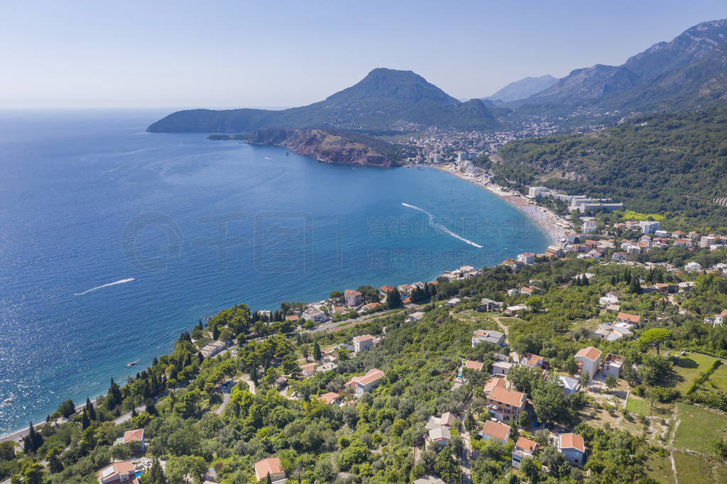 Aerial photo of the Adriatic coastline