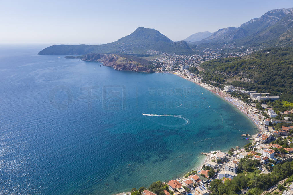 Aerial photo of the Adriatic coastline