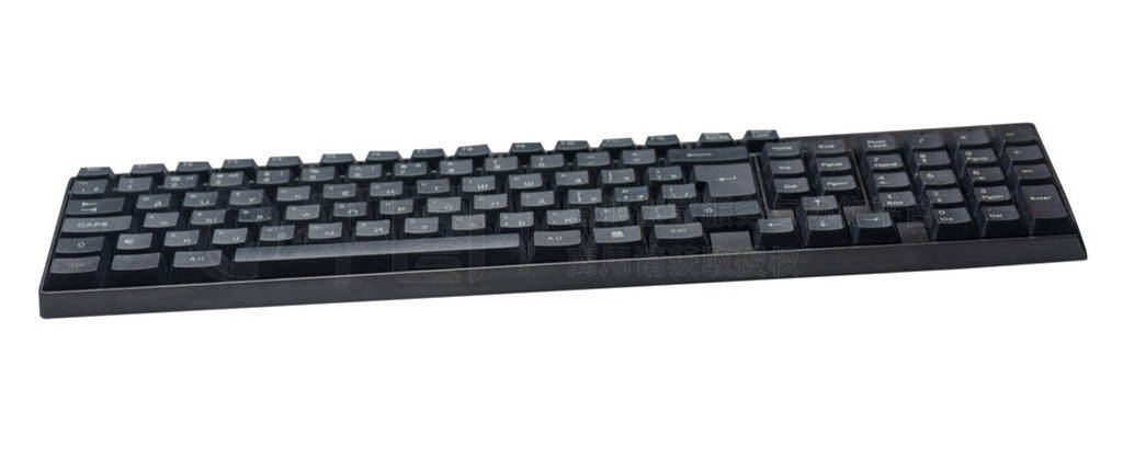 computer keyboard isolated on white background .