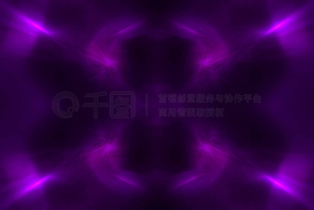 purple circular wave glow. kaleidoscope lighting effect.