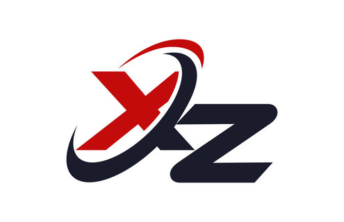 xz 标志旋风全球红字矢量概念