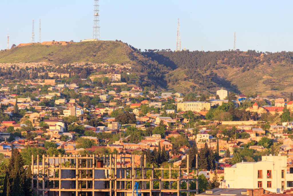 View of Tbilisi city, capital of Georgia