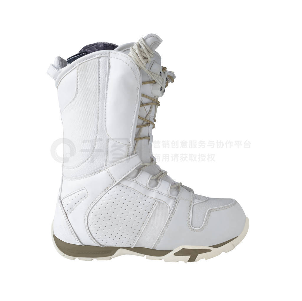 Side view of snowboard boot