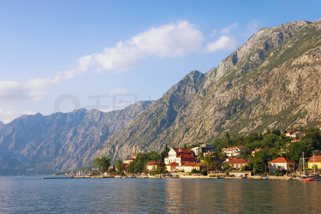 Beautiful Mediterranean landscape. Montenegro, Adriatic Sea. Vie