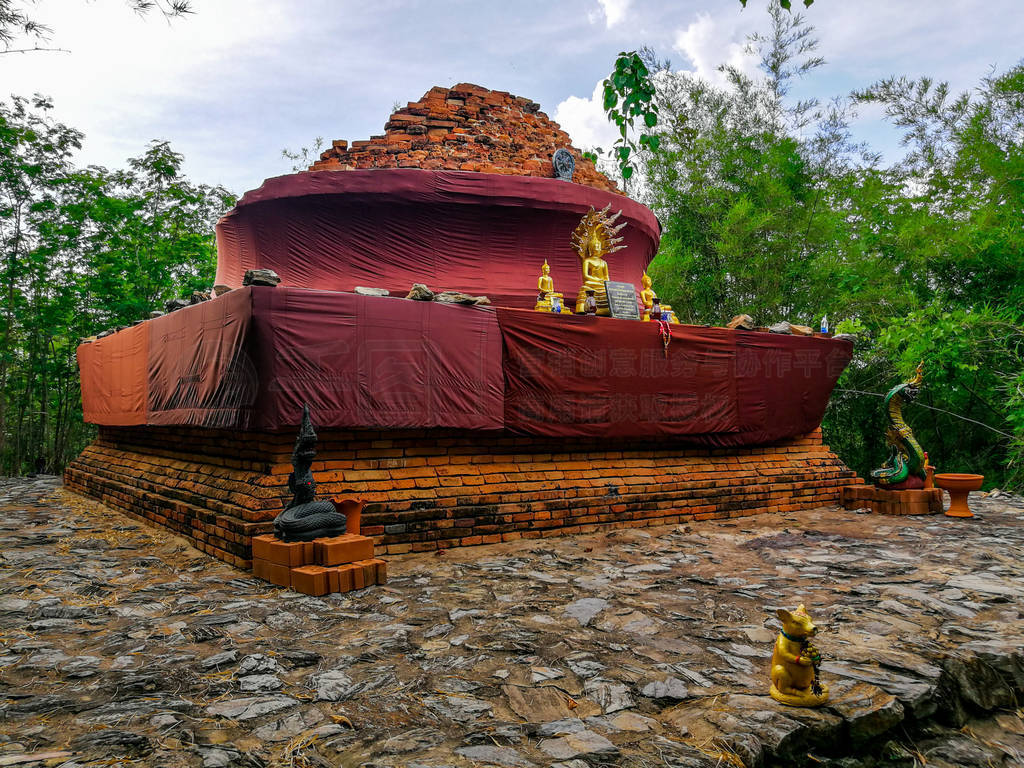 Wat Khao di Salak temple, u thong, Suphanburi province,Thailand