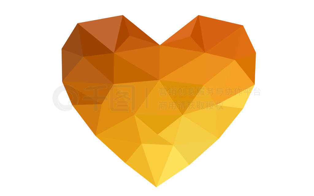 s day with sweet and romantic moment. Polygonal design for your