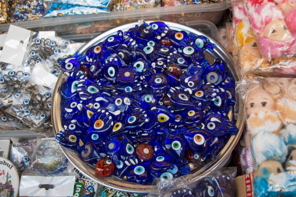 Set of evil eye bead as Amulet souvenir