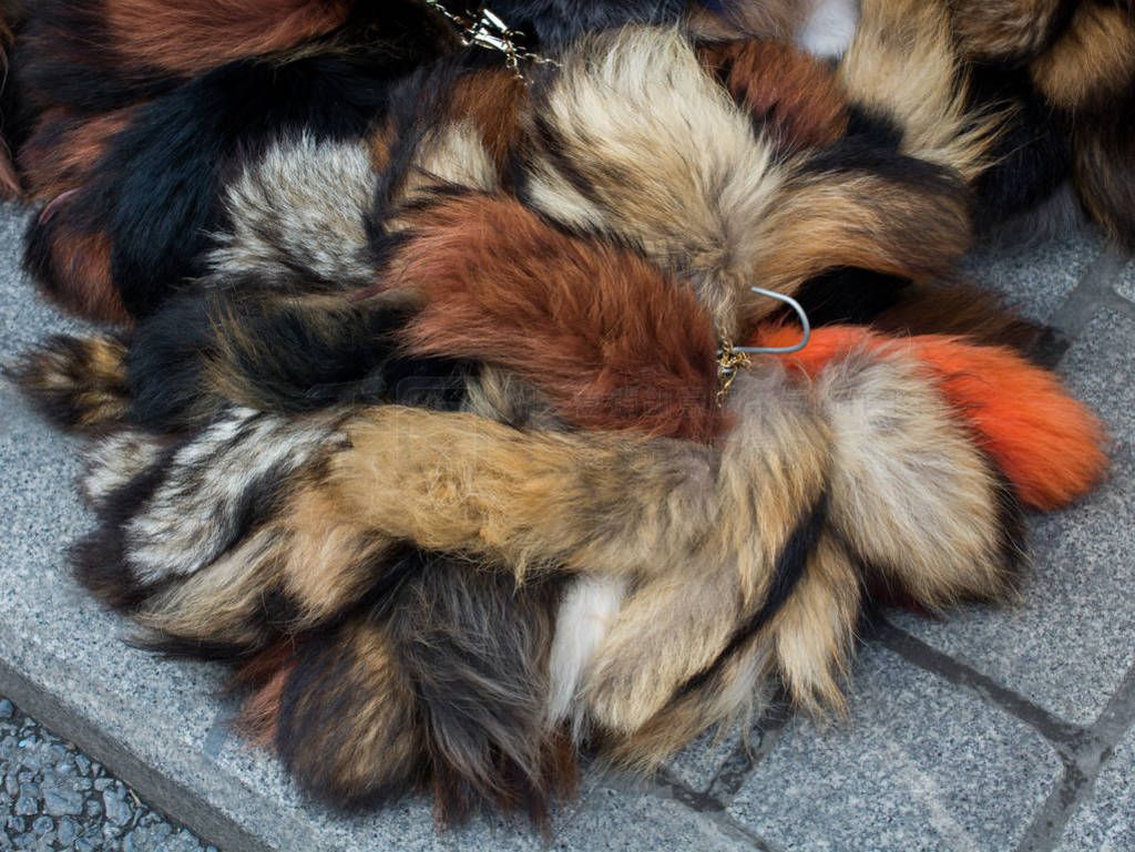 Decorative animal fur as a background