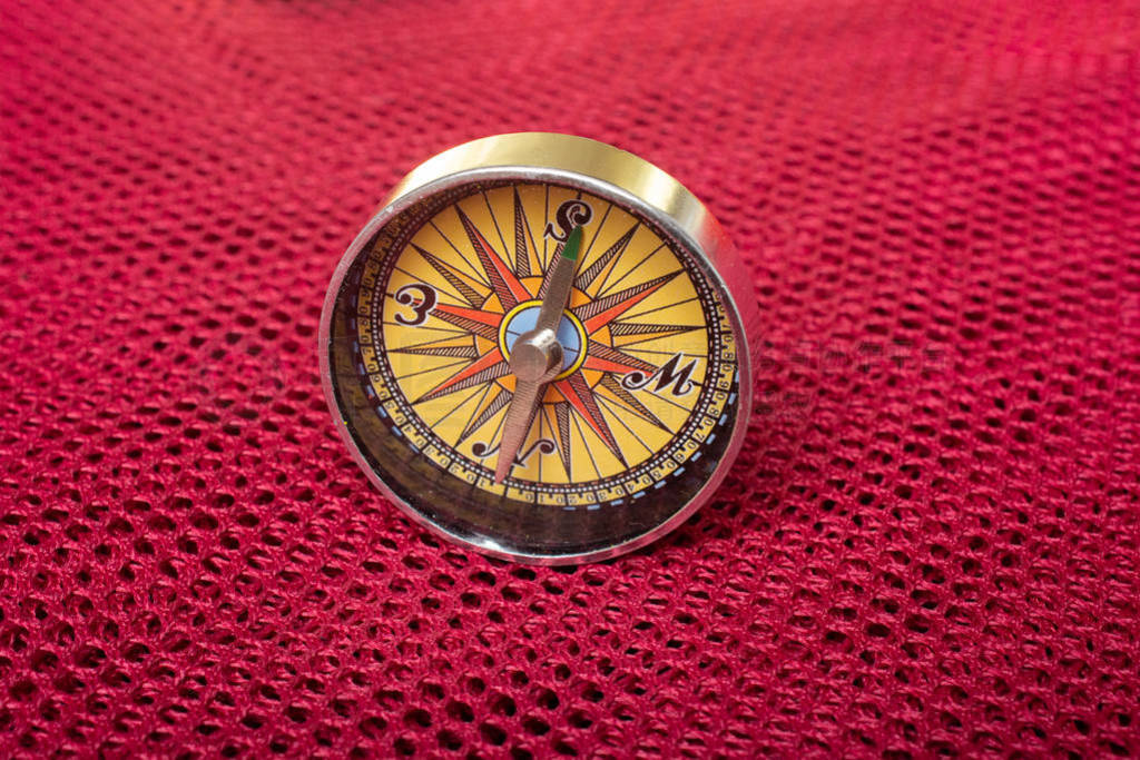 Compass as a concept of traveling and finding your life