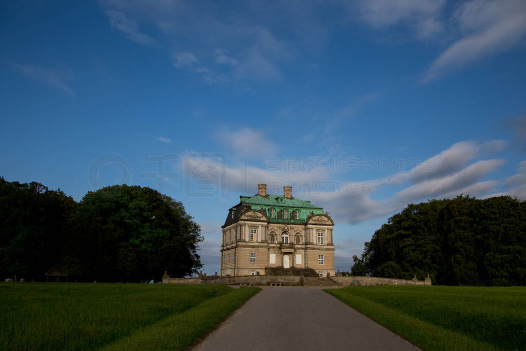 The Hermitage, a royal hunting lodge in Klampenborg of Denmark.