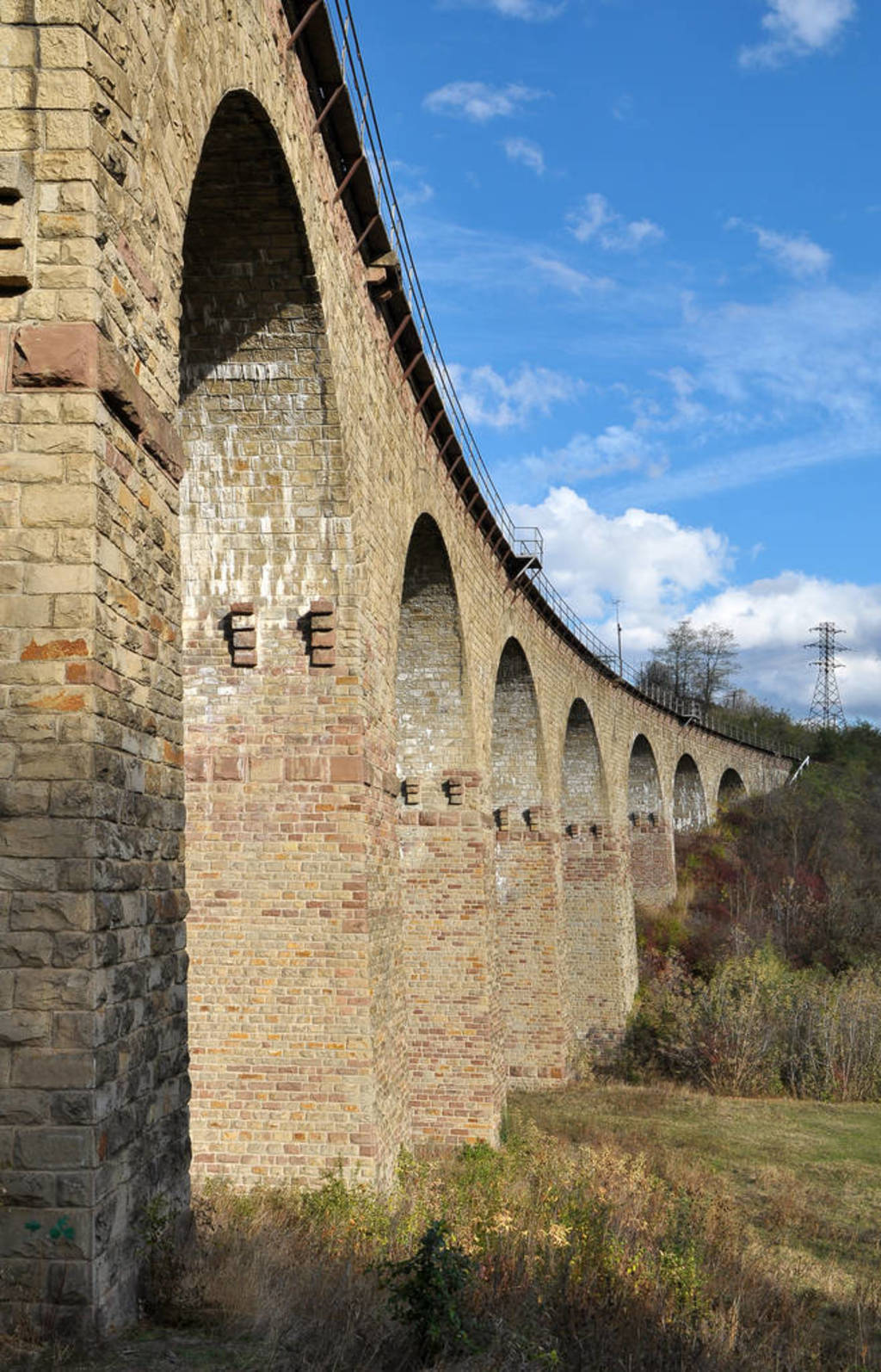 Viaduct is a 9-arch railway bridge in the village of Plebanivka