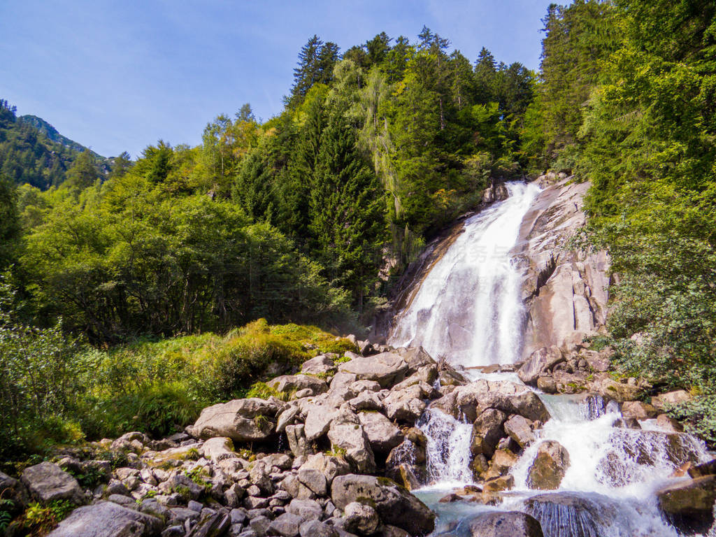 Amola Waterfalls, Val Nambrone, Trentino-Alto Adige, Dolomites,