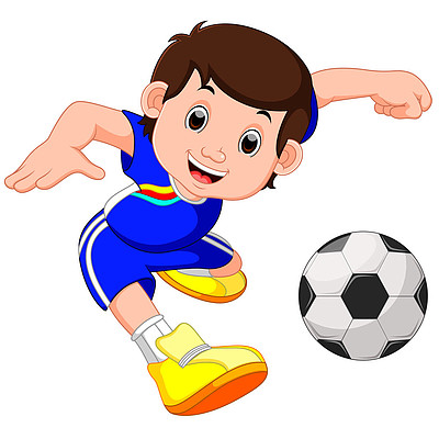 踢足球的男孩帅气动漫图片