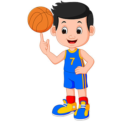 男孩的篮球运动员