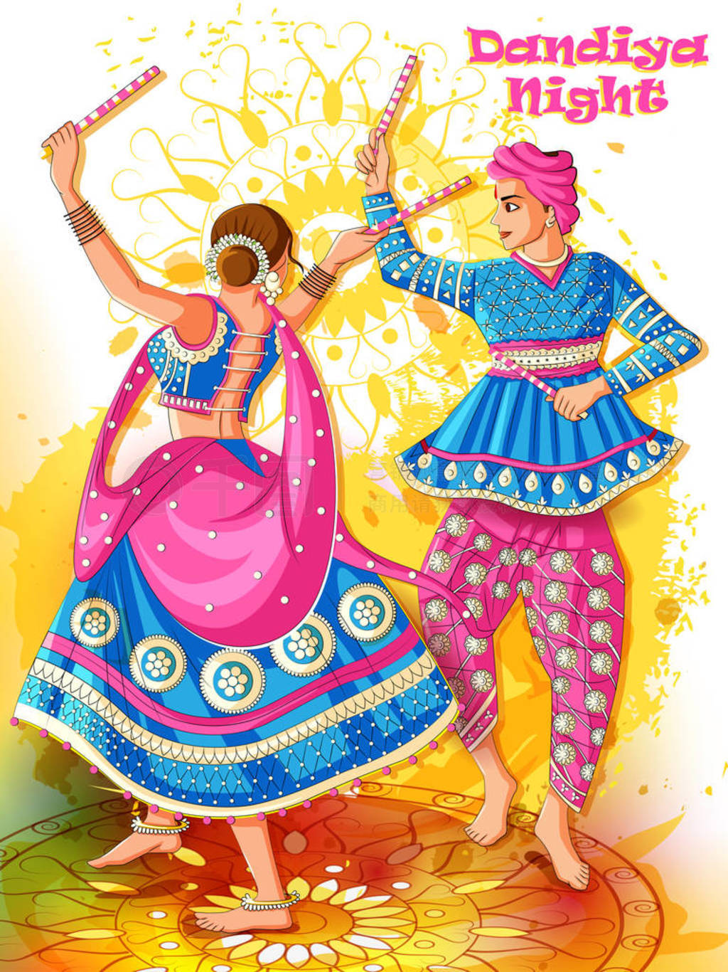 ӡ Dandiya ҹ Navratri Dussehra Ӷ