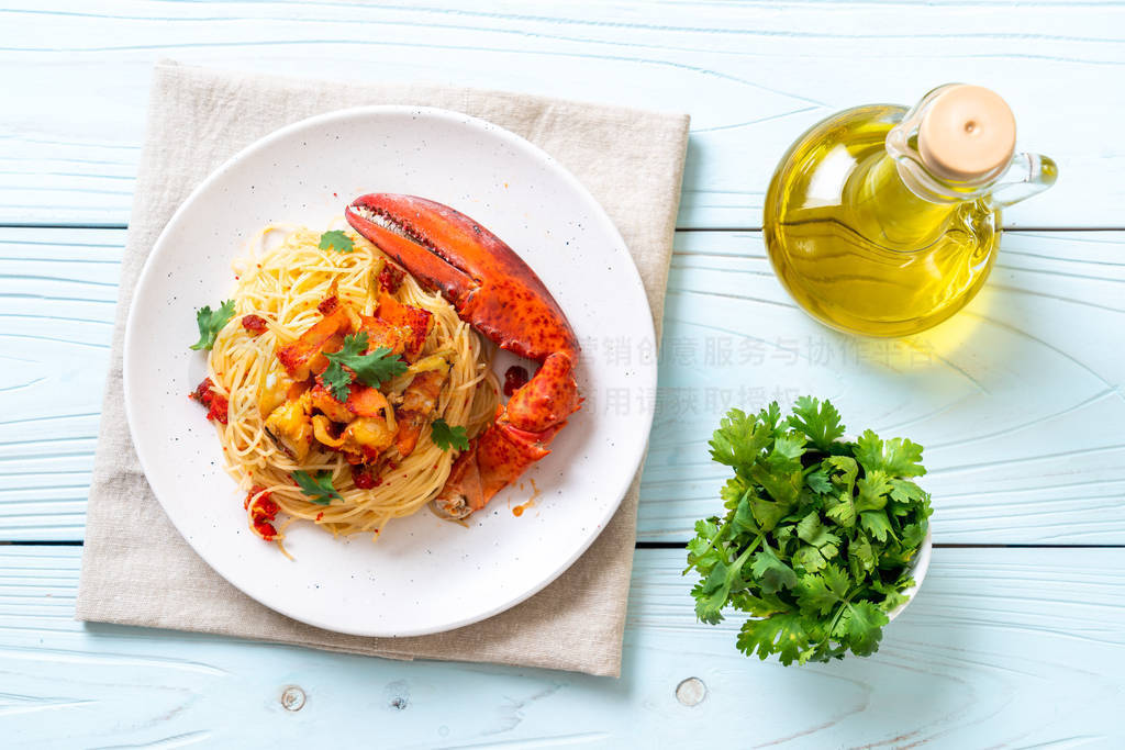 astice or Lobster spaghetti - Italian food