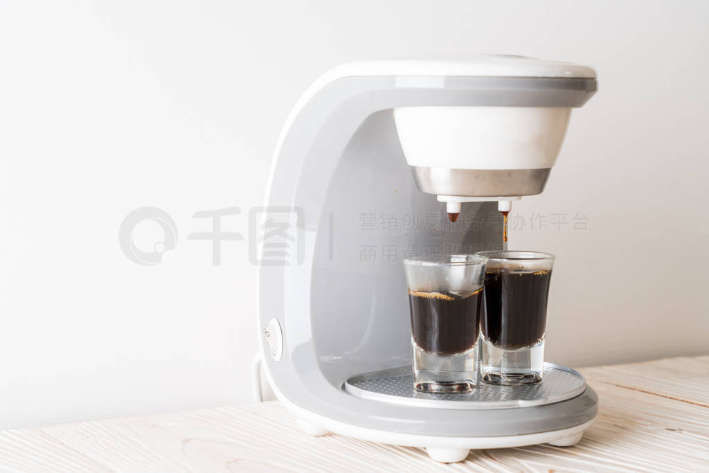 coffee maker machine making coffee