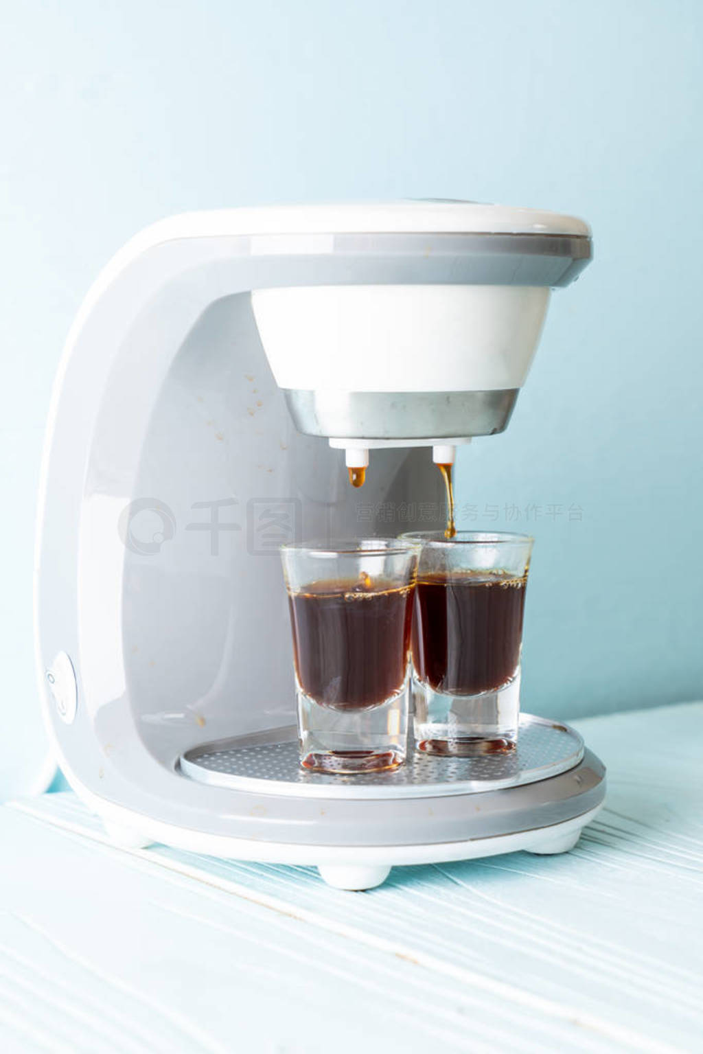 coffee maker machine making coffee
