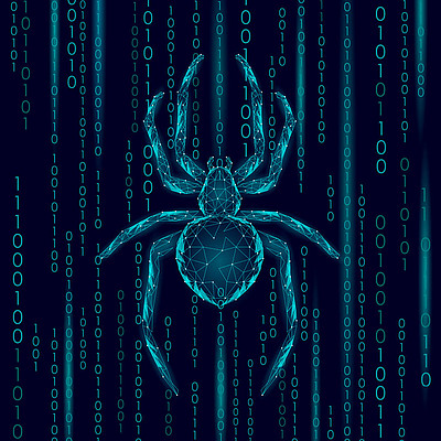黑客病毒 蜘蛛图片