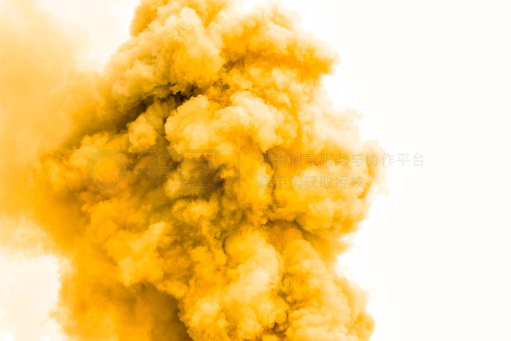 Yellow smoke like clouds background,Bomb smoke background,Smoke