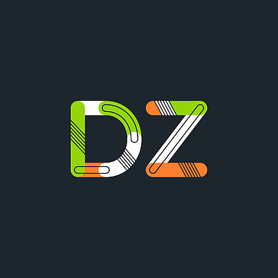 dz 连接字母徽标